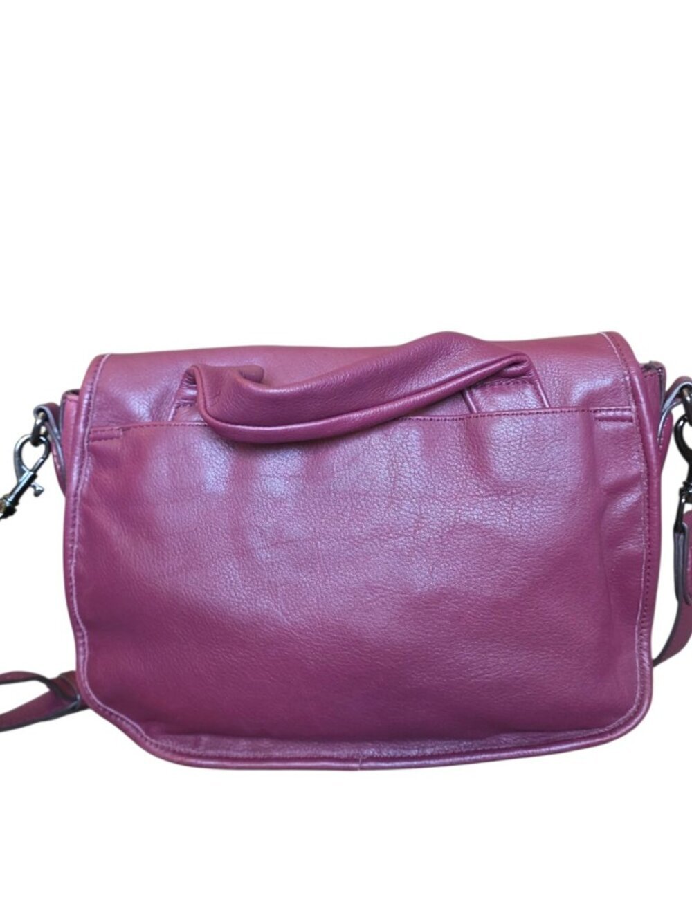Aimee Kestenberg Oxblood Fierce Leather Saddle Crossbody Bag Burgundy - Picture 8 of 16
